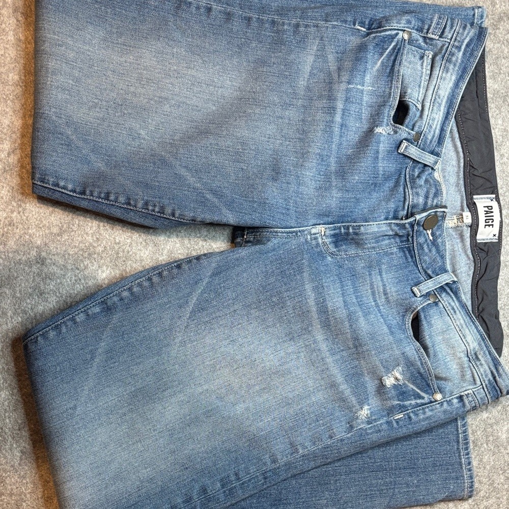 ๐ PAIGE Skyline Ankle Peg Jeans โ Whitley Wash โ Size 31 ๐ - Picture 8 of 15